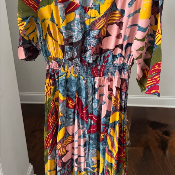 Women’s Floral Multicolor Maxi Dress size XL like new - Picture 3 of 5